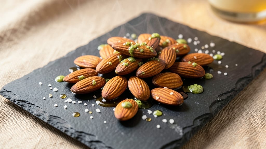 Almonds With Wasabi and Soy Sauce Recipe: Spicy-Savory Nutty Bites in 10 Minutes