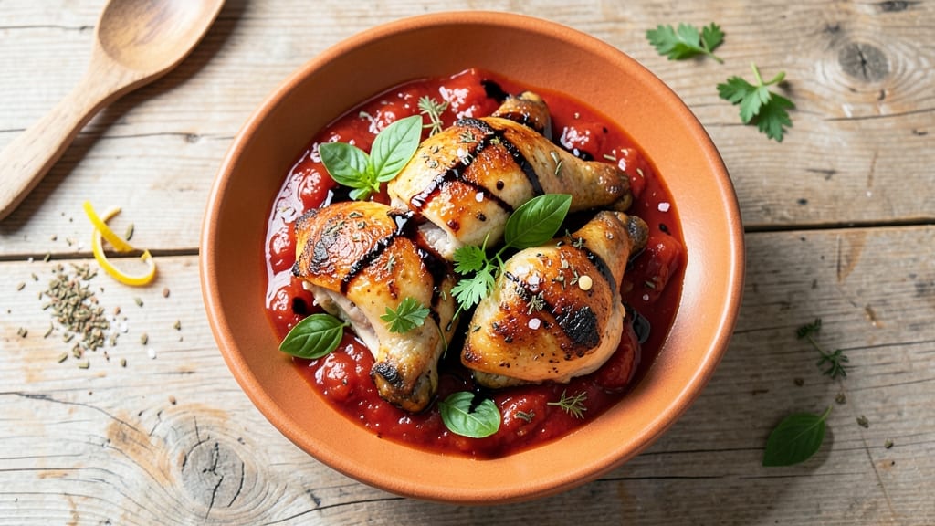 Baked Chicken Thighs in Tomato Sauce Recipe: One-Pan Juiciness With Herby Tomato Depth
