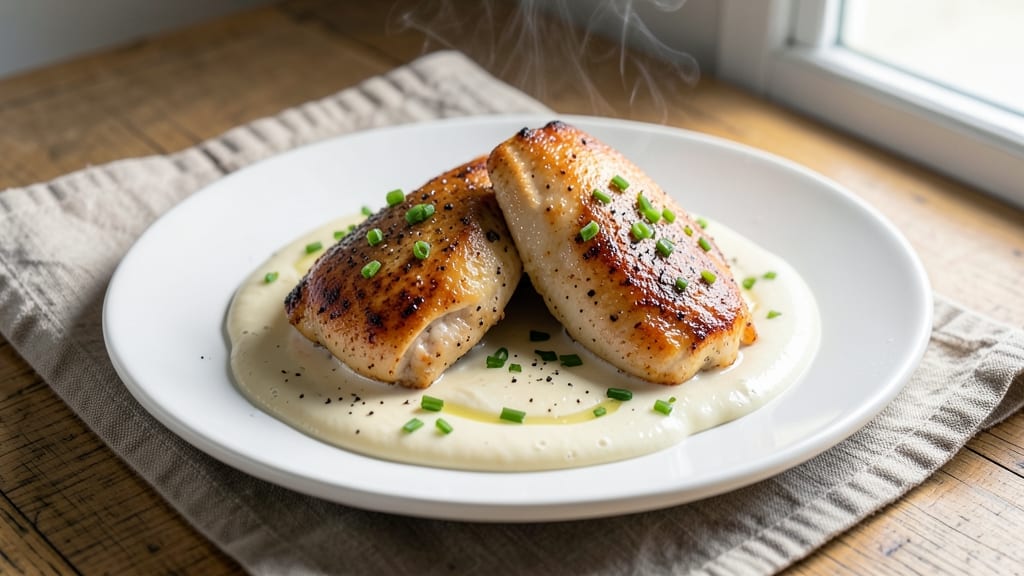 Baked Chicken in White Sauce Recipe: Buttery Cream Sauce That Hugs Every Bite