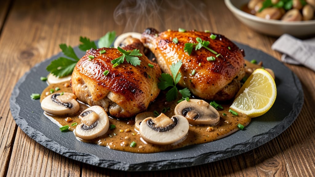 Baked Chicken and Mushroom Sauce Recipe: Earthy Herb Sauce That Elevates Weeknight Dinners