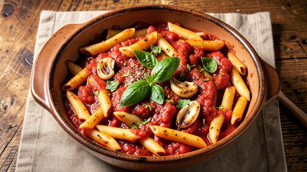 Baked Red Sauce Pasta Recipe: Tomato-Basil Richness With Al Dente Perfection
