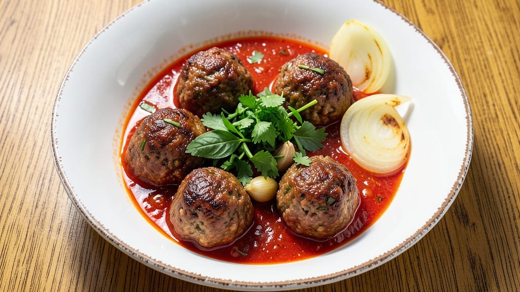 Authentic Italian Meatballs in Tomato Sauce Recipe: Herbed Beef and Pork Blend Simmered to Juicy Perfection