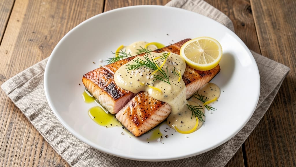 Baked Salmon With Mustard Dill Sauce Recipe: Tangy-Herb Glaze That Locks in Flavor
